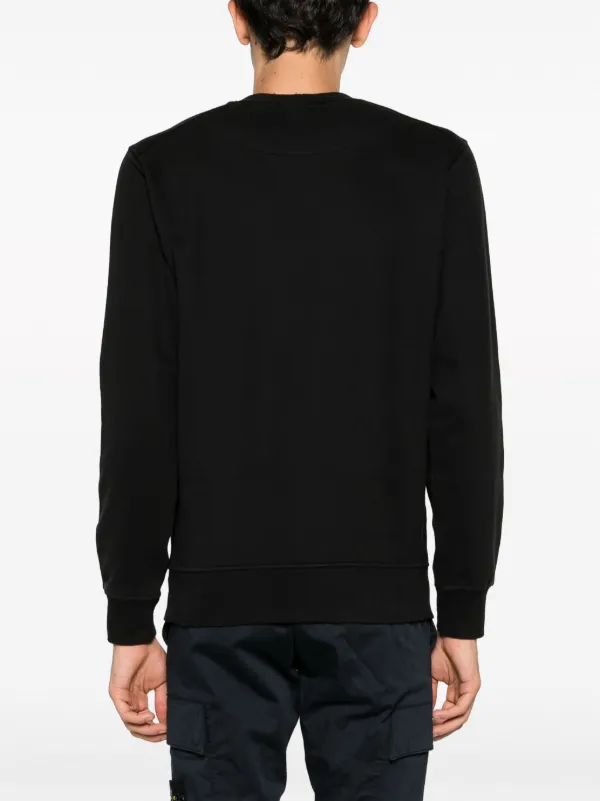 トップス STONE ISLAND INDUSTRIAL ONE PRINT SWEAT Stone Island Industrial One Cotton Sweatshirt | Black