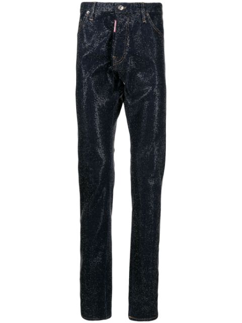 DSQUARED2 Cool Guy crystal-embellished slim-leg jeans Men