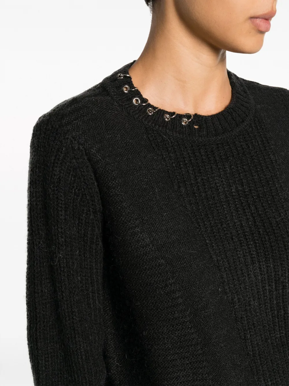 Patrizia Pepe Cropped trui Zwart