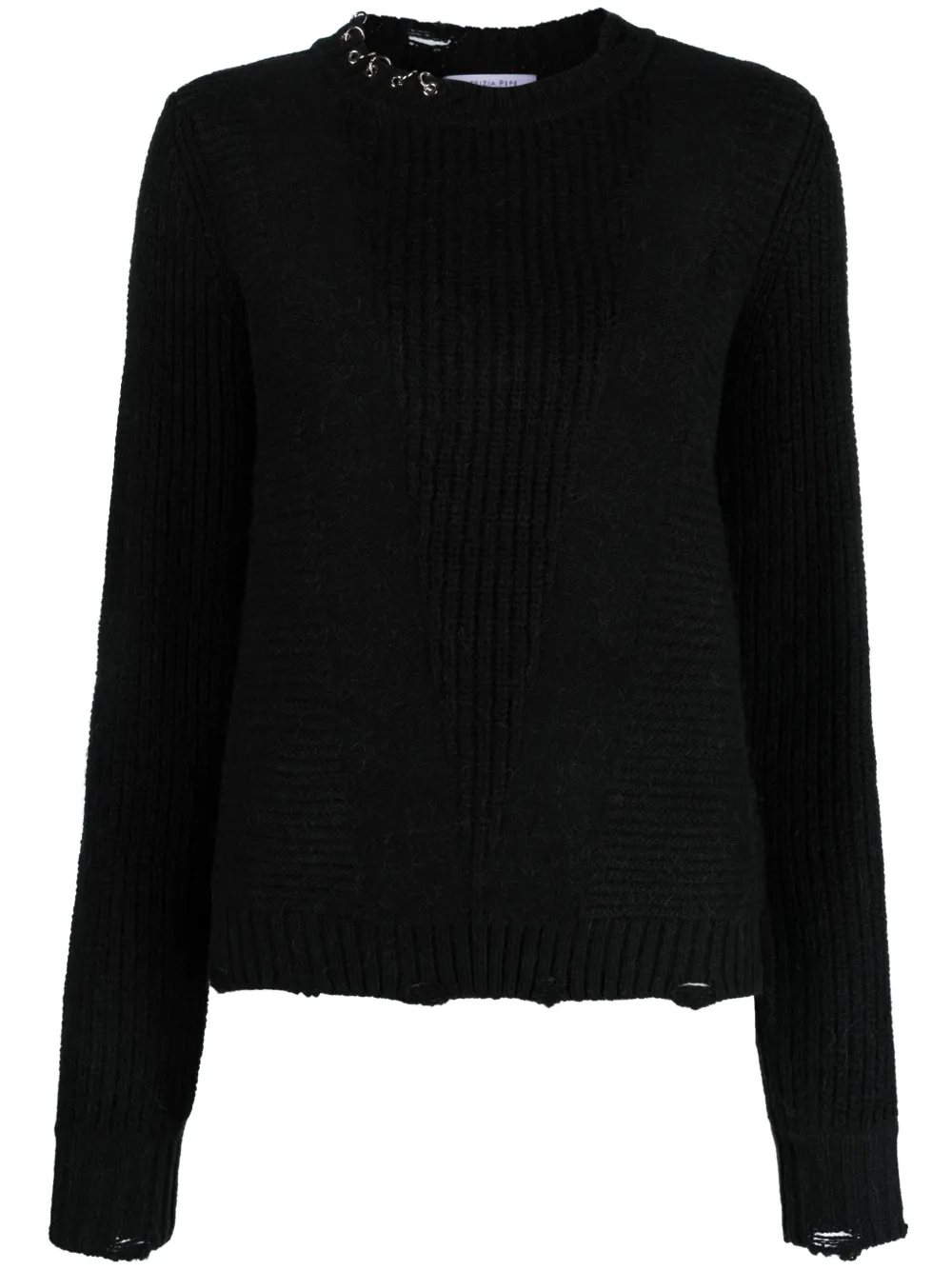 Patrizia Pepe Cropped trui Zwart