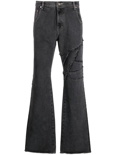 Andersson Bell Ghentel raw-cut flare jeans