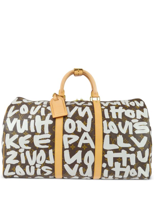 Louis Vuitton Keepall 50 Monogram Graffiti Bag - Farfetch