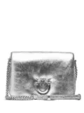 PINKO Love Birds leather shoulder bag - Silver