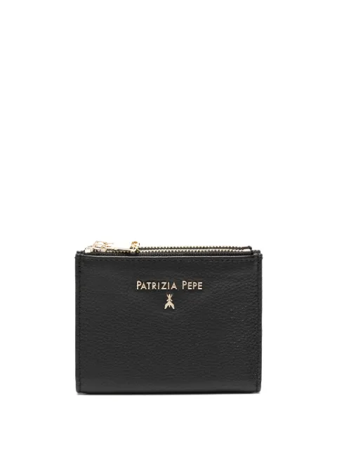 Patrizia Pepe logo-lettering leather wallet