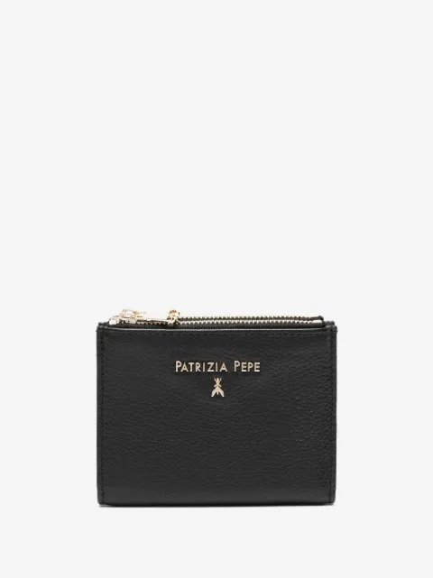 Patrizia Pepe logo-lettering leather wallet