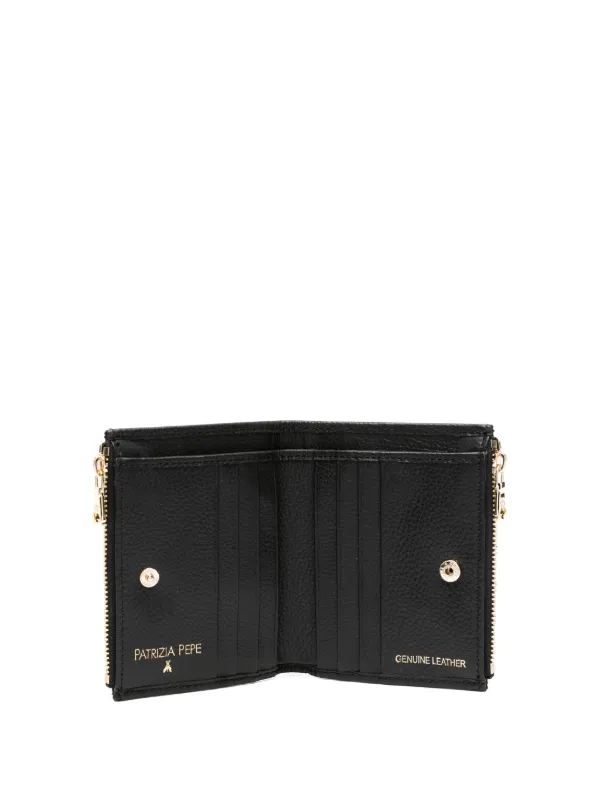 Patrizia Pepe logo-lettering Leather Wallet Black FARFETCH PH