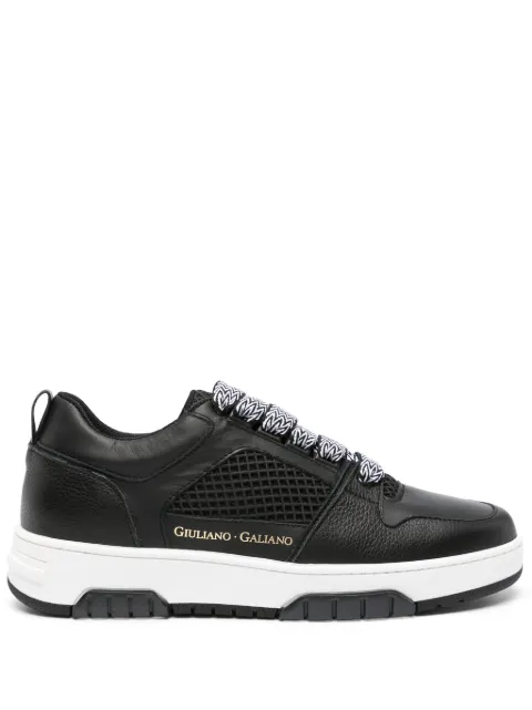 Giuliano Galiano Vyper logo-print leather sneakers