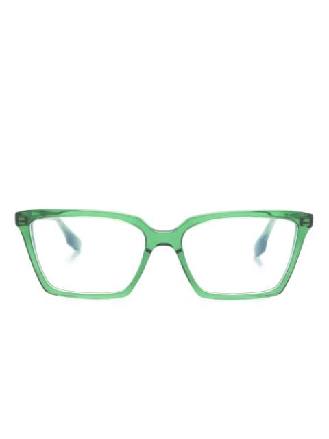 Victoria Beckham Eyewear logo-print square-frame glasses 