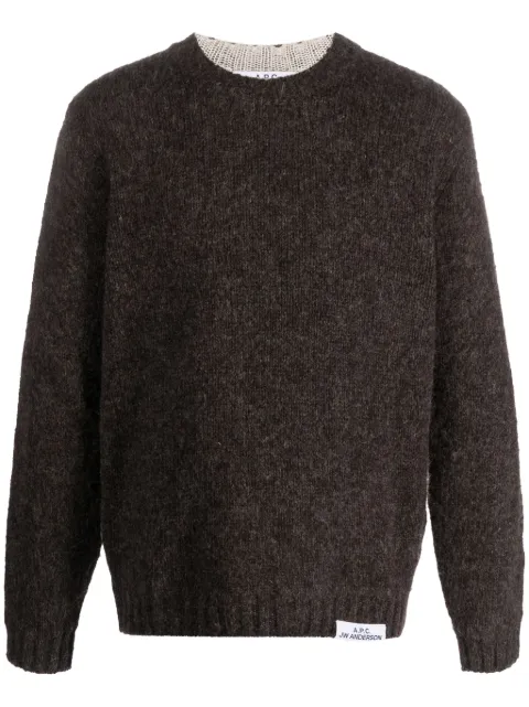 A.P.C. logo-patch jumper