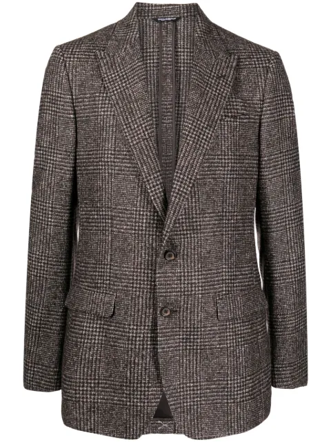 Dolce & Gabbana blazer con motivo de cuadros tartán