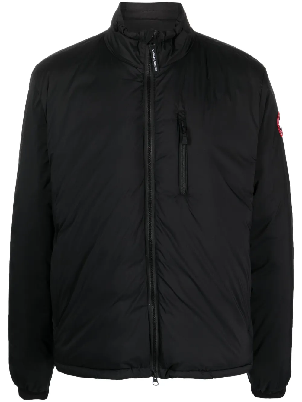 Canada Goose Hooded Feather-down Padded Jacket In Black