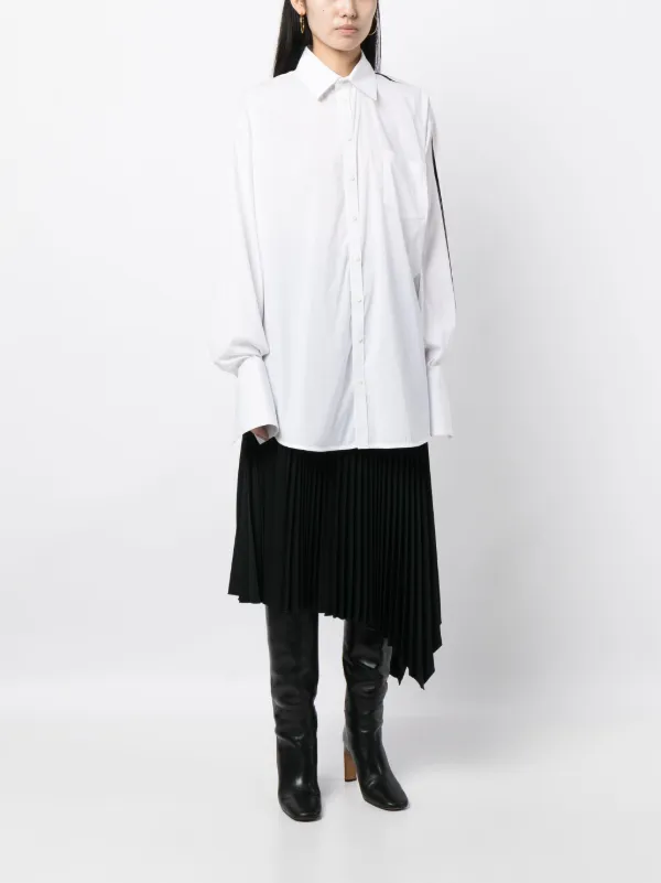 Peter Do ストライプディテール シャツ | ホワイト | FARFETCH JP