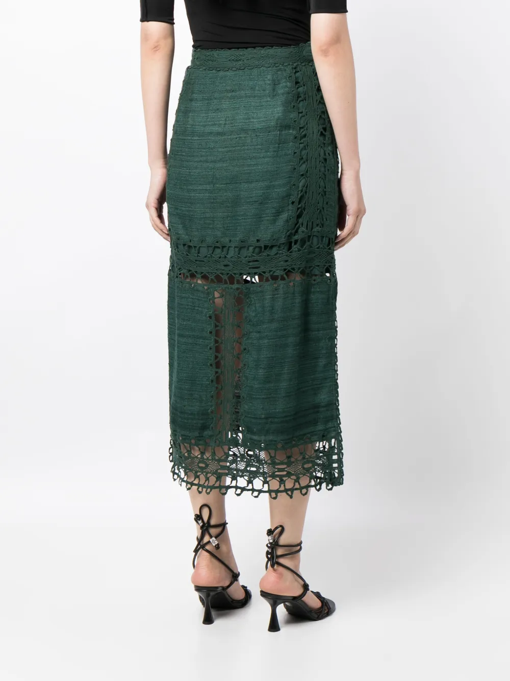 Ulla Johnson high-waisted Lace Skirt | Green | FARFETCH