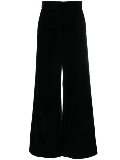 MSGM pantalon évasé à taille haute 