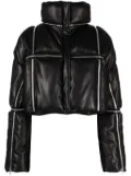 GUDU zip-detailing padded jacket - Black