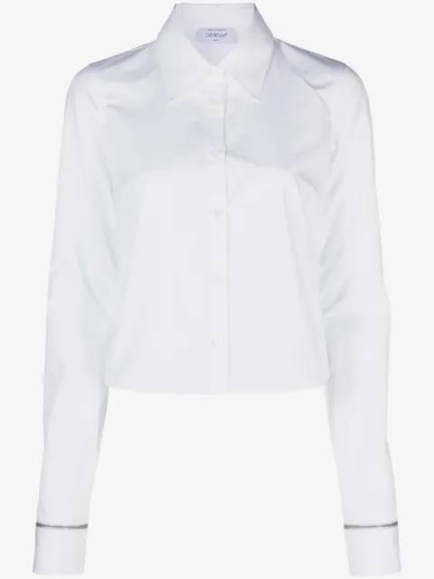 Off-White pointed-collar button-up shirt