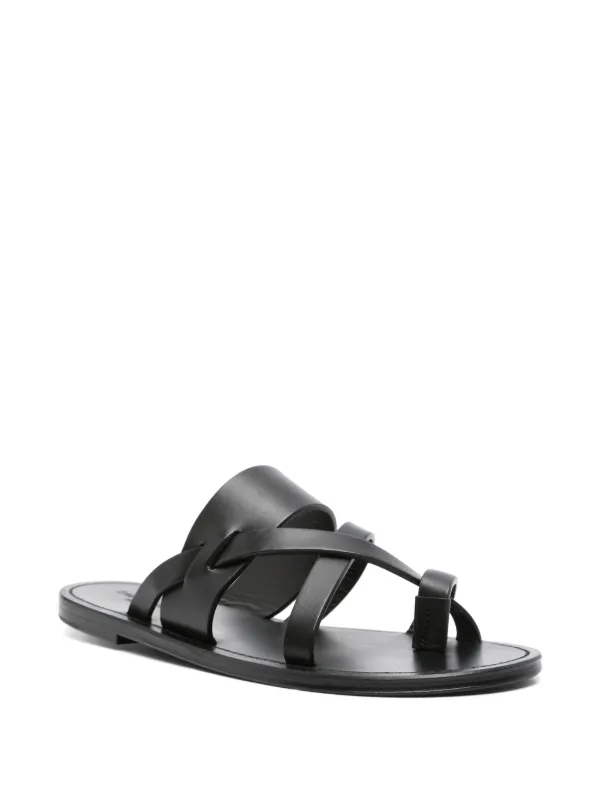 Saint Laurent Culver サンダル | ブラック | FARFETCH JP