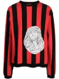 424 patchwork-detailing crew-neck sweatshirt - Red