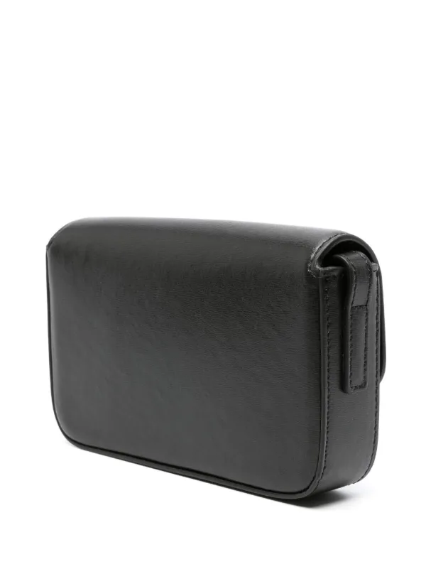 【関税&送料込】Palm Angels Black Leather Palm Beach Crossbo Palm Angels Palm Beach Leather Crossbody Bag | Black | FARFETCH
