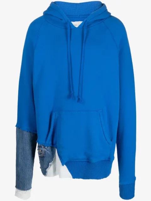 Greg Lauren Fragment panelled hoodie