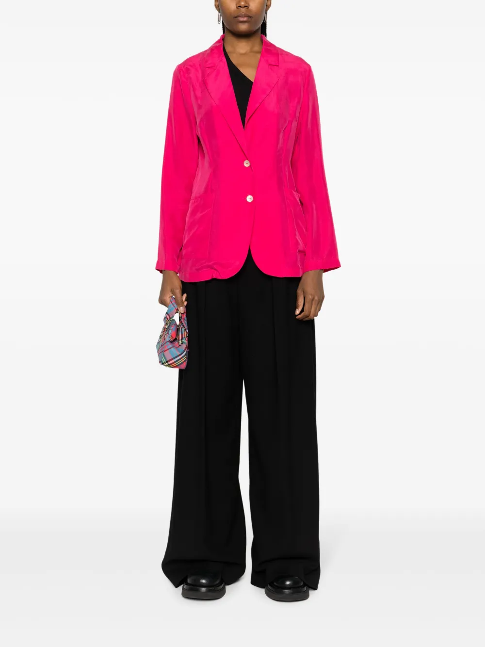 P.A.R.O.S.H. Blazer met enkele rij knopen Roze