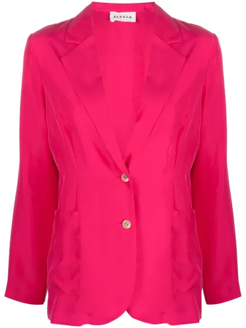 P.A.R.O.S.H. single-breasted silk-blend blazer