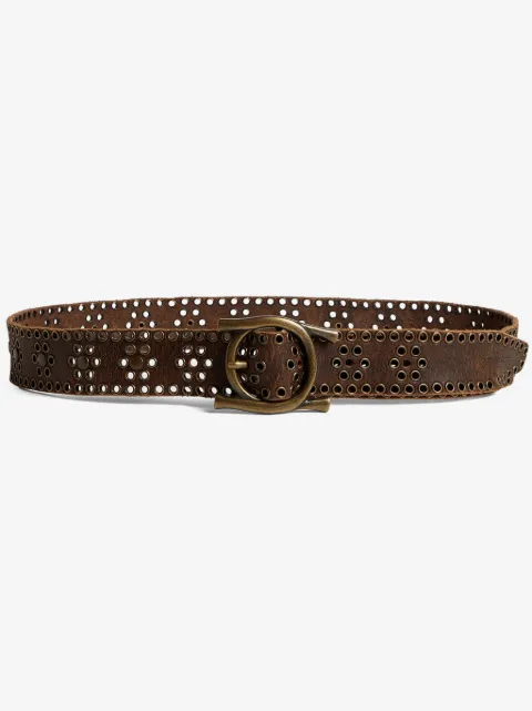 DSQUARED2 cinturón con perforaciones