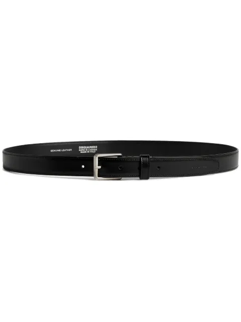 DSQUARED2 logo-debossed leather belt Men