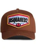 DSQUARED2 logo-patch baseball hat - Brown