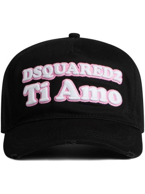 DSQUARED2 logo-embroidered cotton cap Women