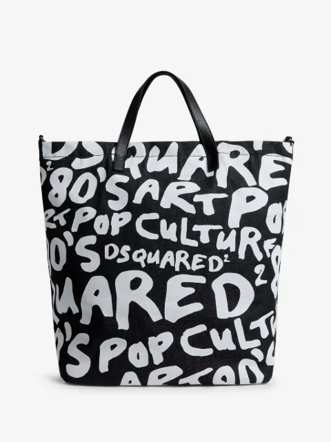 DSQUARED2 logo-print tote bag