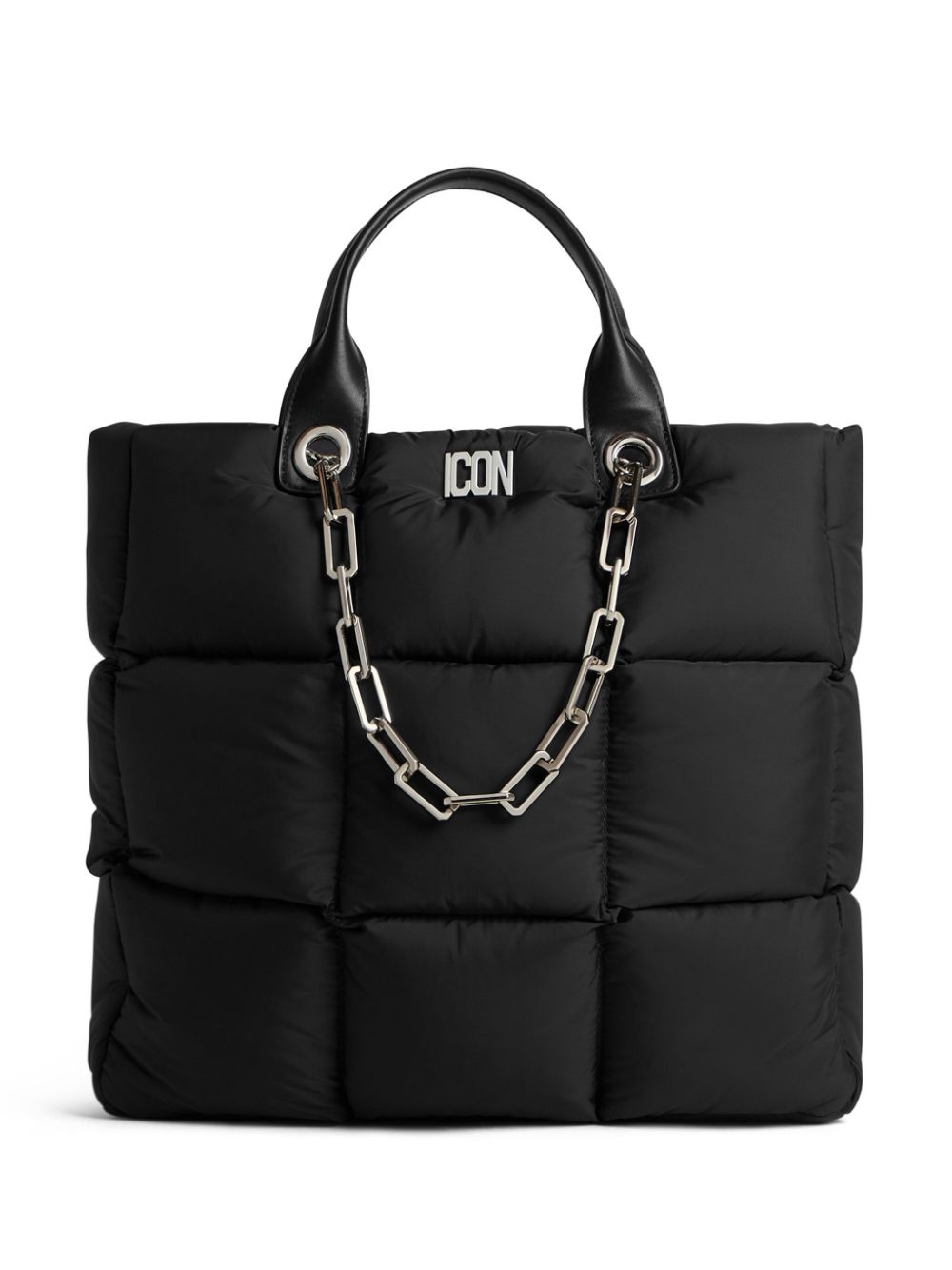 Icon quilted tote bag