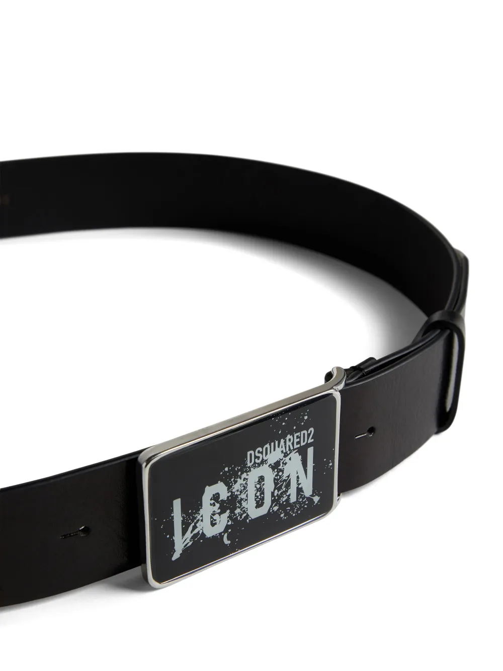 Cheap DSQUARED2 Icon leather buckle belt Men