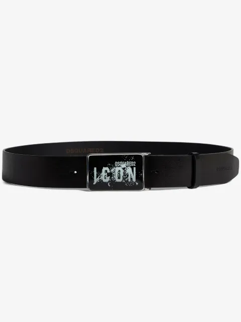 DSQUARED2 Icon 皮质扣环腰带