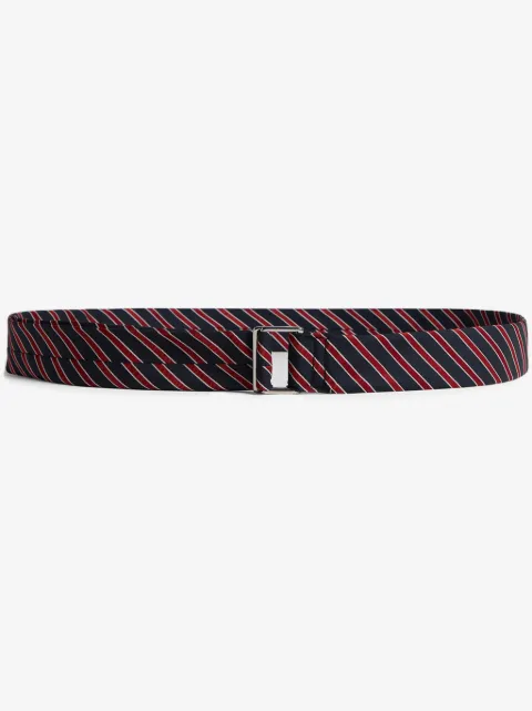 DSQUARED2 cinturón con hebilla de anillo y motivo de rayas