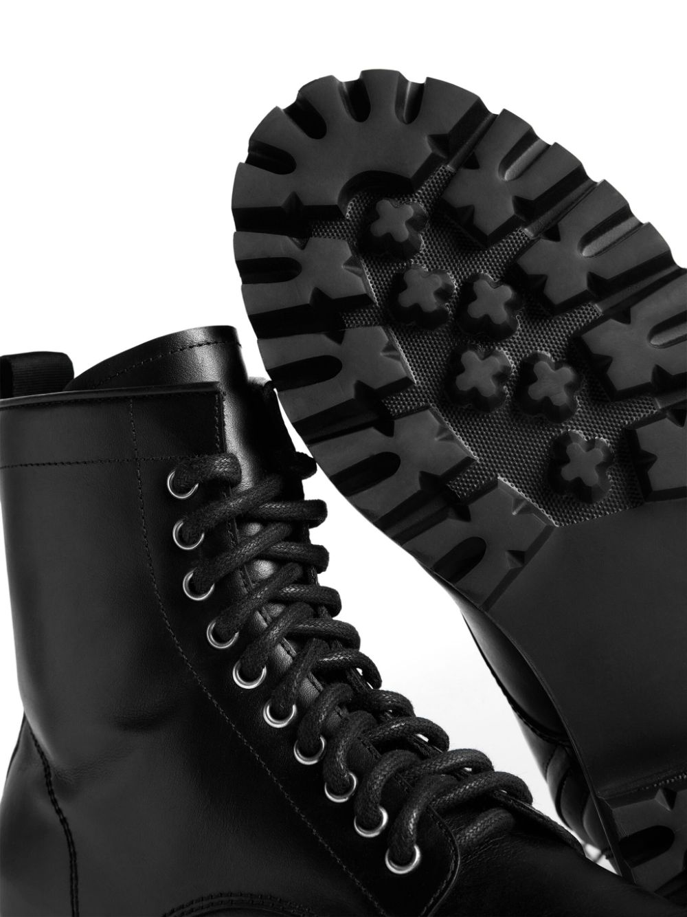 Shop Dsquared2 Icon Leather Ankle Boots In Black