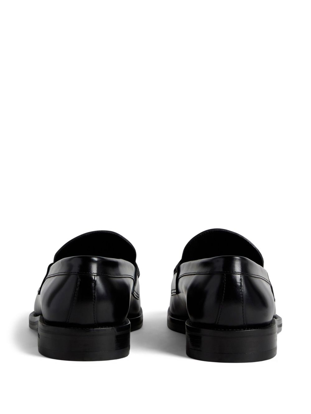 Shop Dsquared2 D2 Classic Leather Loafers In Black
