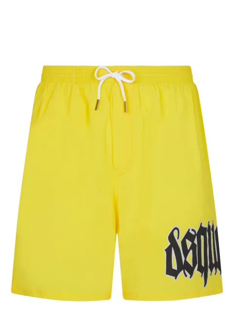 DSQUARED2 short de bain à logo imprimé