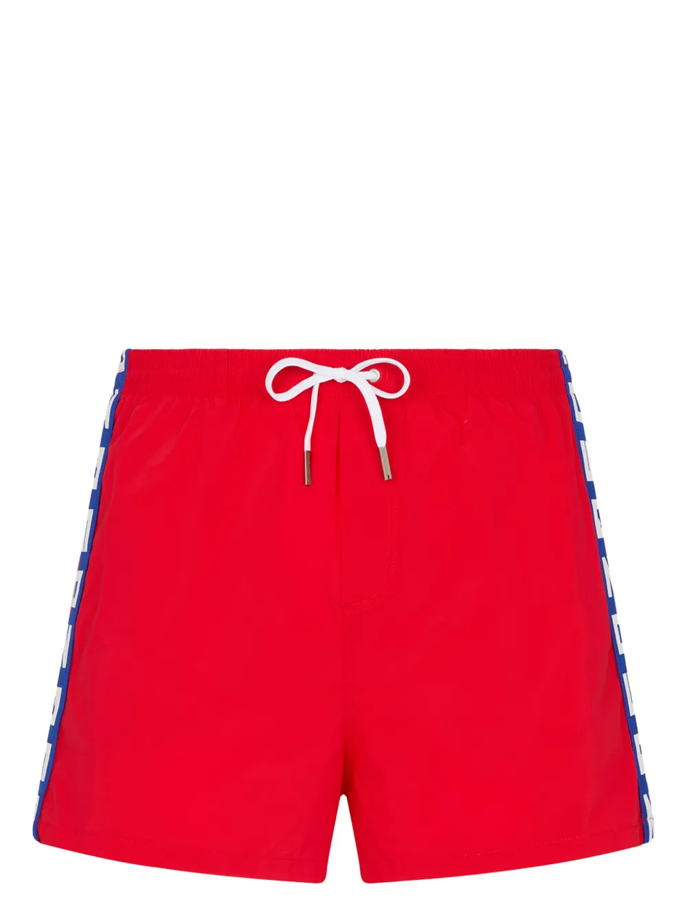 Dsquared2 Badeshorts Mit Logo-streifen In Rot