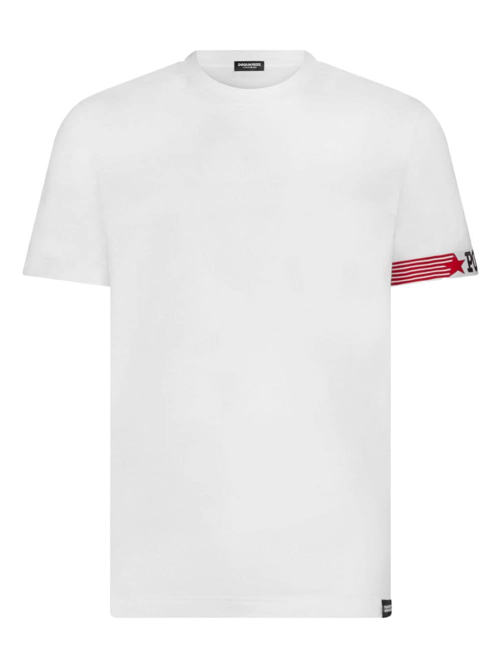 Dsquared2 Logo-print Cotton-blend T-shirt In White