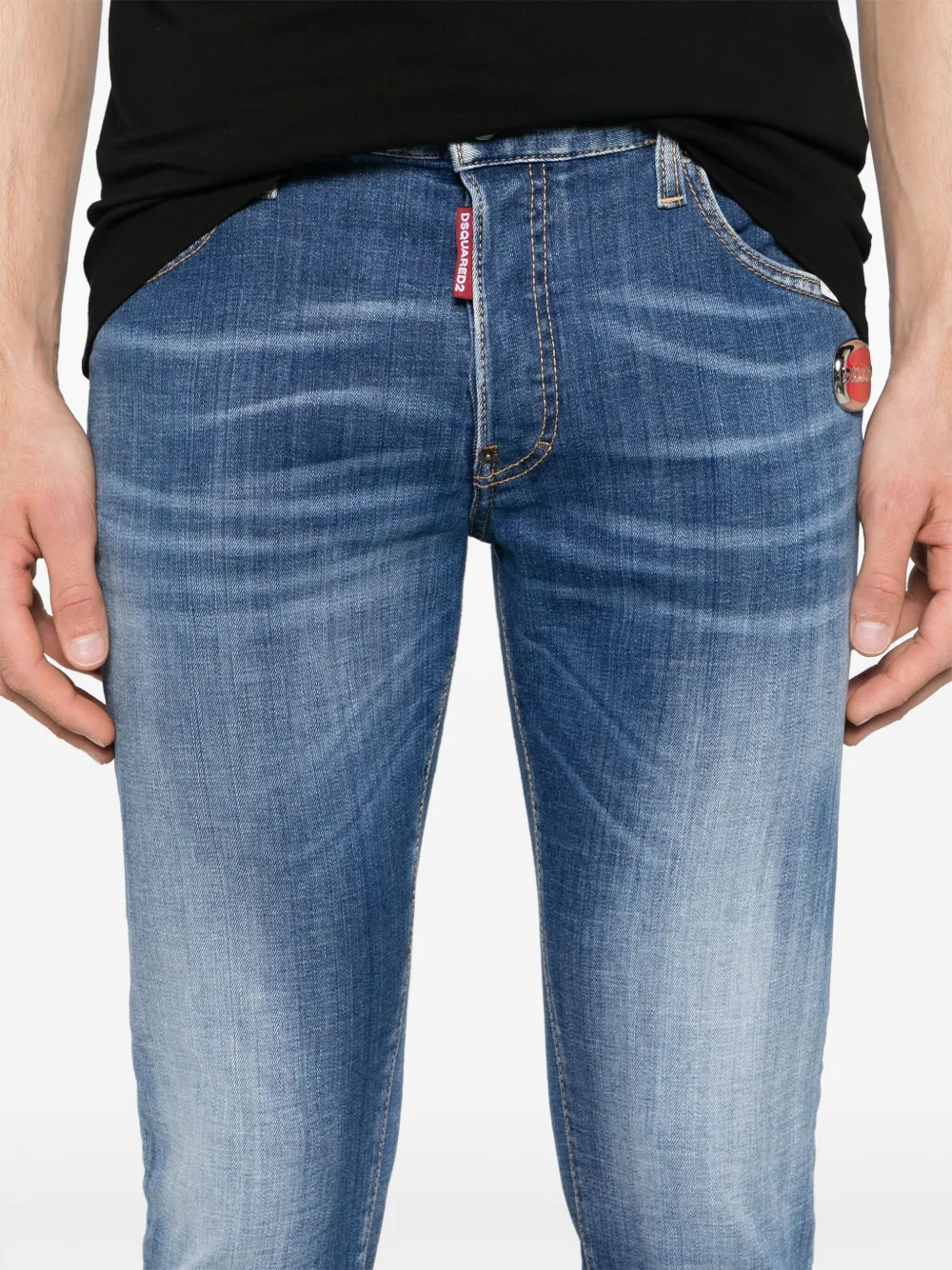 DSQUARED2 Slim-fit jeans Blauw
