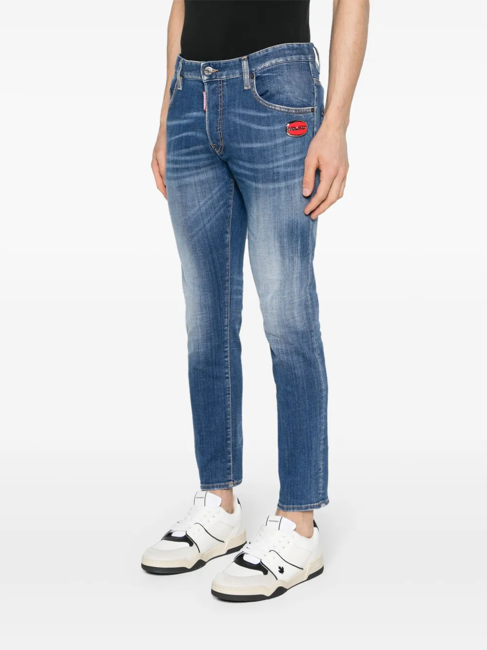 DSQUARED2 Slim-fit jeans Blauw