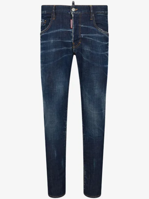 DSQUARED2 logo-appliqué slim-cut jeans