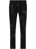 DSQUARED2 Tidy Biker paint-splatter skinny jeans - Black