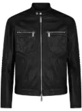 DSQUARED2 zip-up leather jacket - Black
