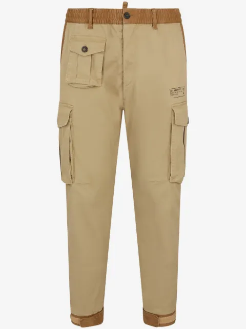 DSQUARED2 two-tone tapered trousers
