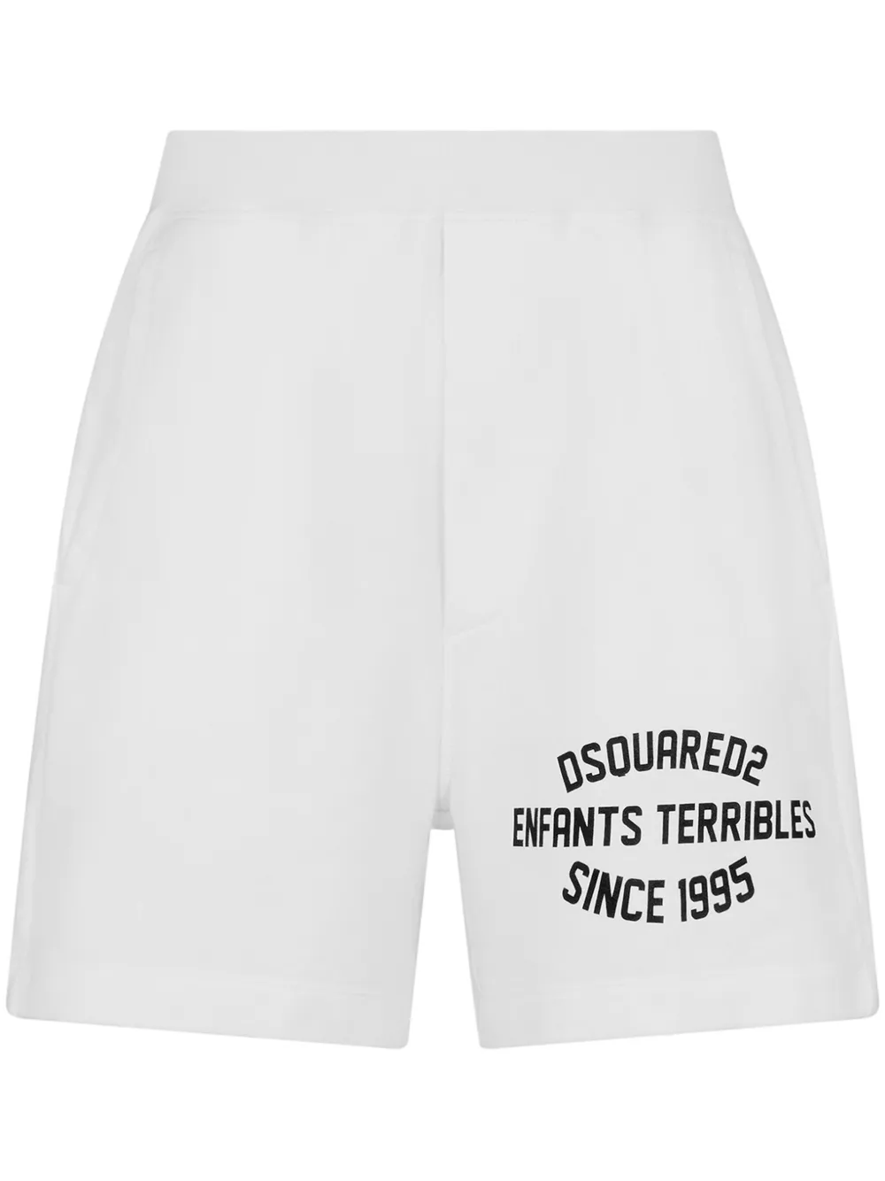 Dsquared2 Trainingsshorts met logoprint Wit