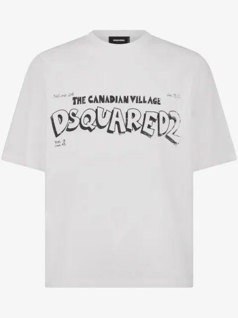 DSQUARED2 logo-print cotton T-shirt