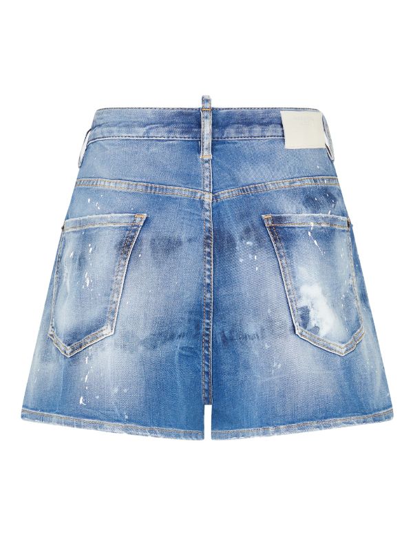 Dsquared2 Short Jeans Com Logo e Efeito Destroyed - Farfetch