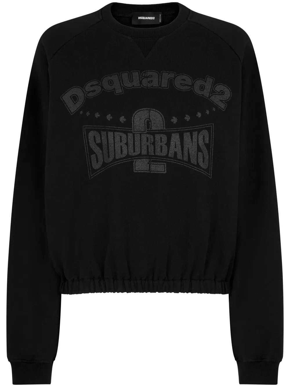 Dsquared2 Graphic-print Cotton Sweatshirt In Black